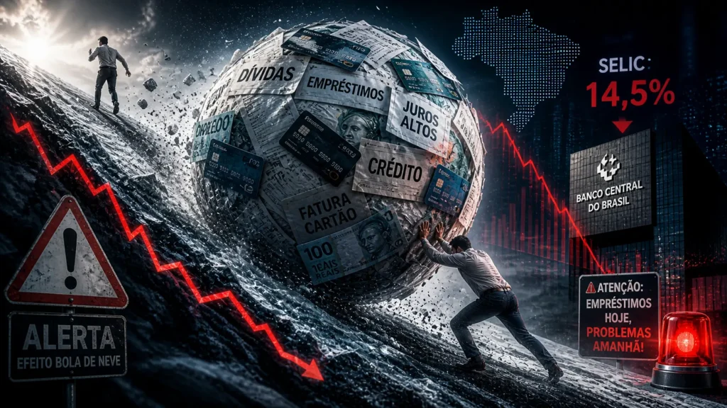 efeito bola de neve divida credito brasil