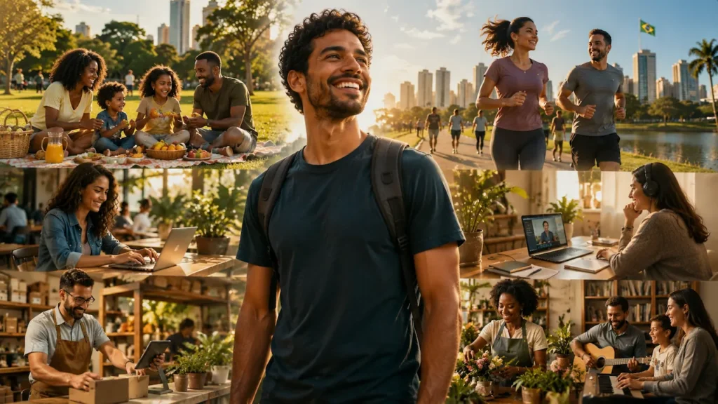 Fim da Escala 6x1: Entenda Como a Mudança Pode Impactar Trabalhadores e Empresas Imagem ilustrando o equilíbrio entre trabalho produtivo e lazer, destacando o impacto positivo na qualidade de vida com o fim da escala 6x1.