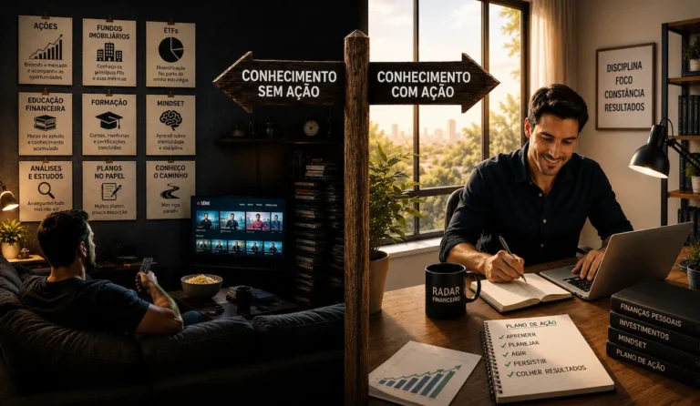 Porque conhecimento sem ação não gera riqueza